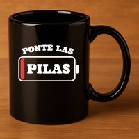 Ponte Las Pilas Dead Battery 11oz C Handle Ceramic Mug
