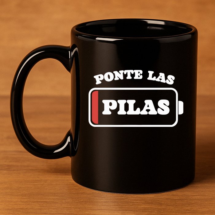 Ponte Las Pilas Dead Battery 11oz C Handle Ceramic Mug