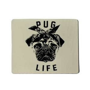 Pug Life Pug Dog Trending Animal Doug The Pug Puppy Thug Thuglife Wothug Life Do Mousepad