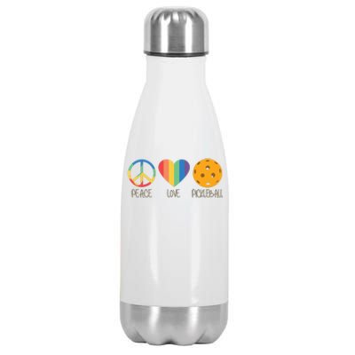 Peace Love Pickleball Stainless Steel Insulated Water Bottle