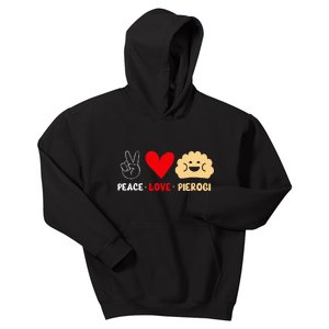 Peace Love Pierogi Kids Hoodie