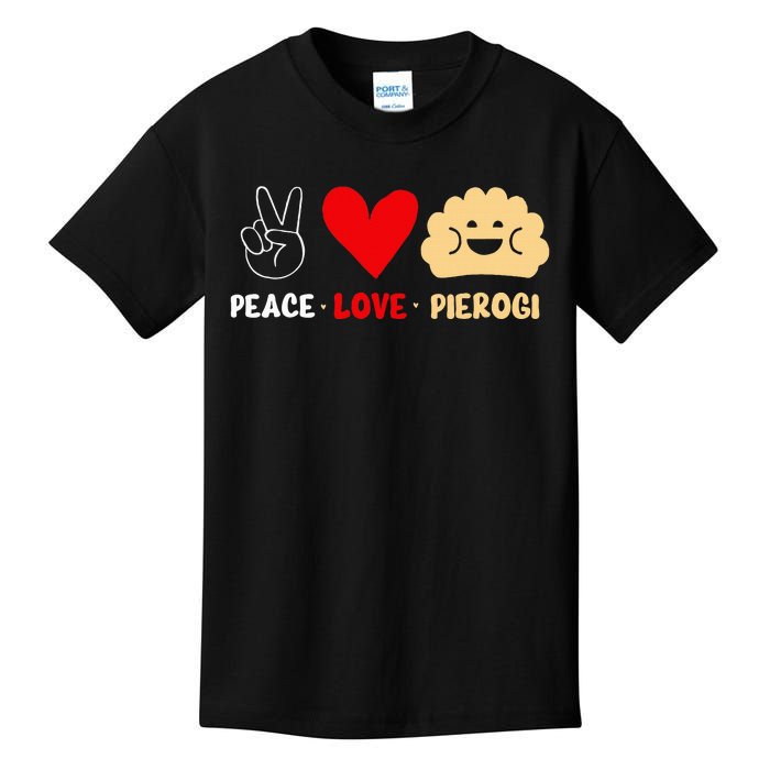 Peace Love Pierogi Kids T-Shirt