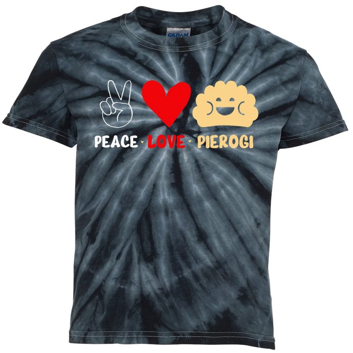 Peace Love Pierogi Kids Tie-Dye T-Shirt