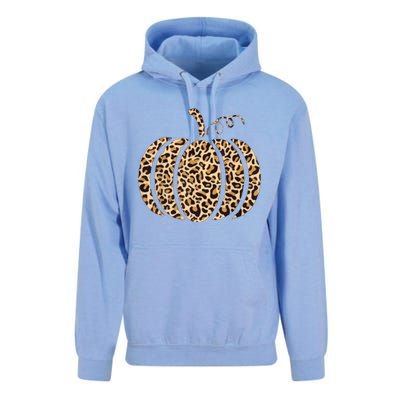 Pumpkin Leopard Print Cheetah Fall Graphic Thanksgiving Unisex Surf Hoodie