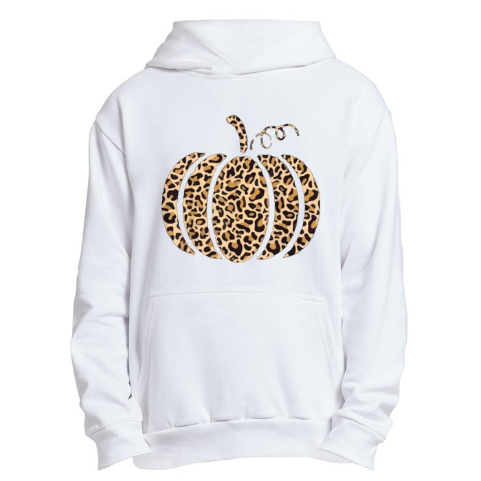 Pumpkin Leopard Print Cheetah Fall Graphic Thanksgiving Urban Pullover Hoodie