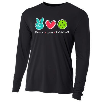 Peace Love Pickleball Court Play Loves Pickleball Cooling Performance Long Sleeve Crew