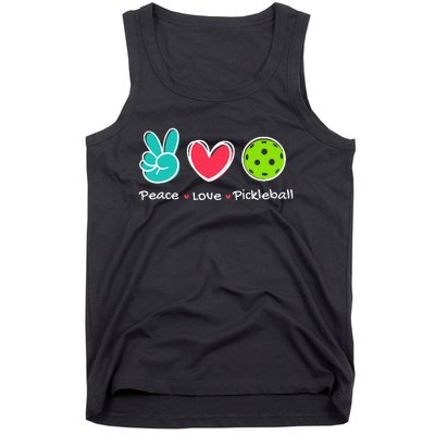 Peace Love Pickleball Court Play Loves Pickleball Tank Top