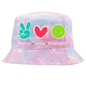 Peace Love Pickleball Court Play Loves Pickleball Tie-Dyed Bucket Hat