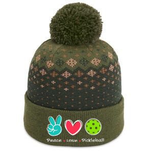 Peace Love Pickleball Court Play Loves Pickleball The Baniff Cuffed Pom Beanie