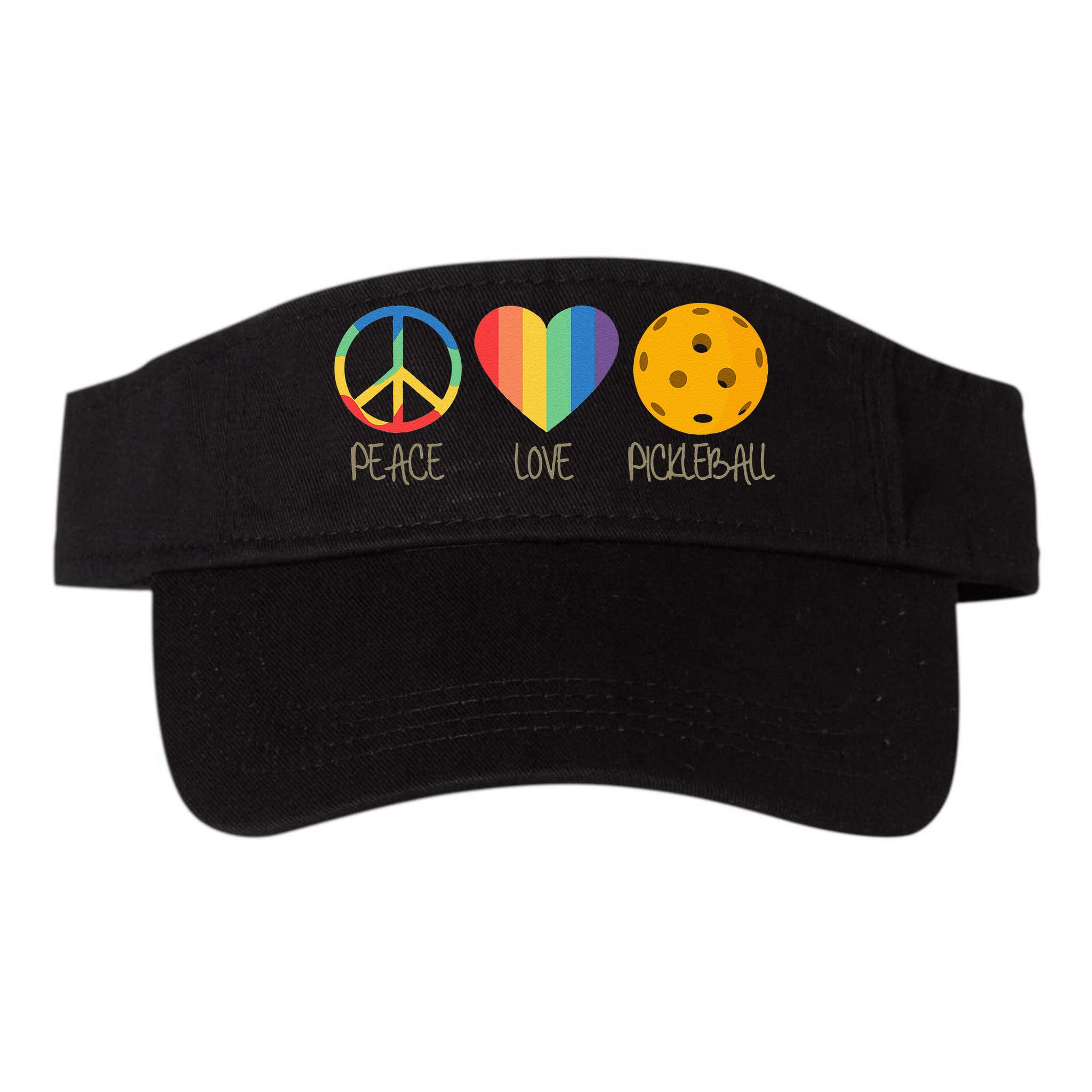 Peace Love Pickleball Visor