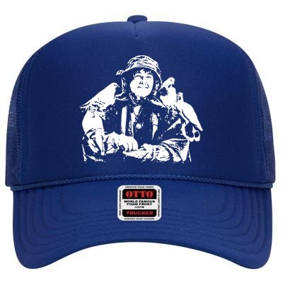 Pigeon Lady High Crown Mesh Back Trucker Hat