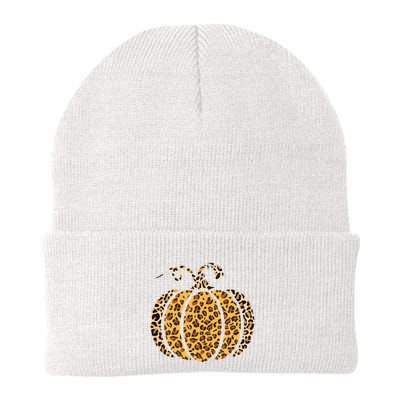 Pumpkin Leopard Print Funny Halloween Costume Autumn Pumpkin Beanie