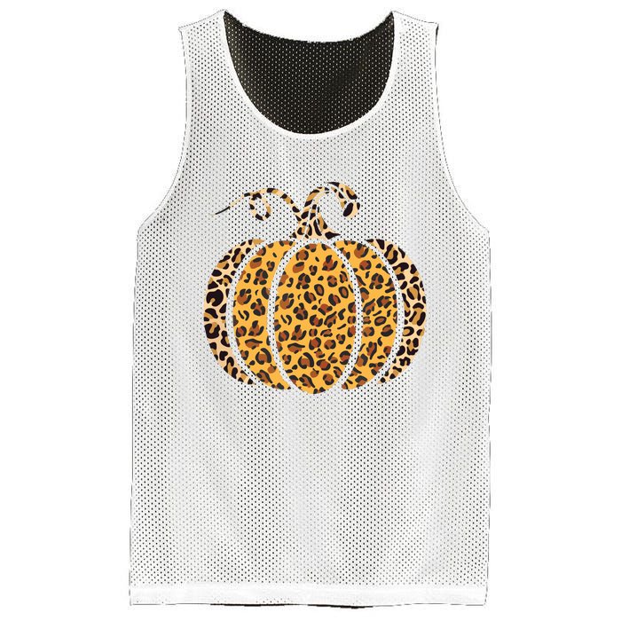 Pumpkin Leopard Print Funny Halloween Costume Autumn Pumpkin Mesh Reversible Basketball Jersey Tank