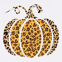 Pumpkin Leopard Print Funny Halloween Costume Autumn Pumpkin Cooling Performance Long Sleeve Crew