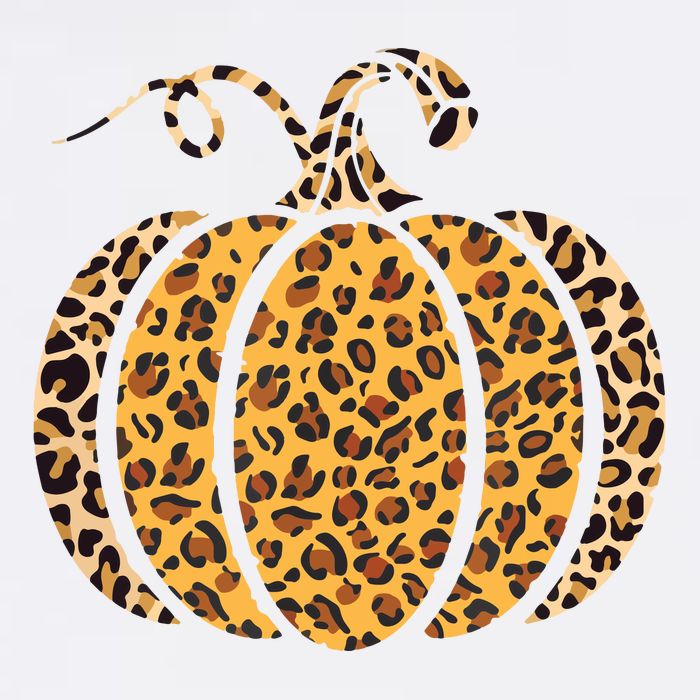 Pumpkin Leopard Print Funny Halloween Costume Autumn Pumpkin Cooling Performance Long Sleeve Crew