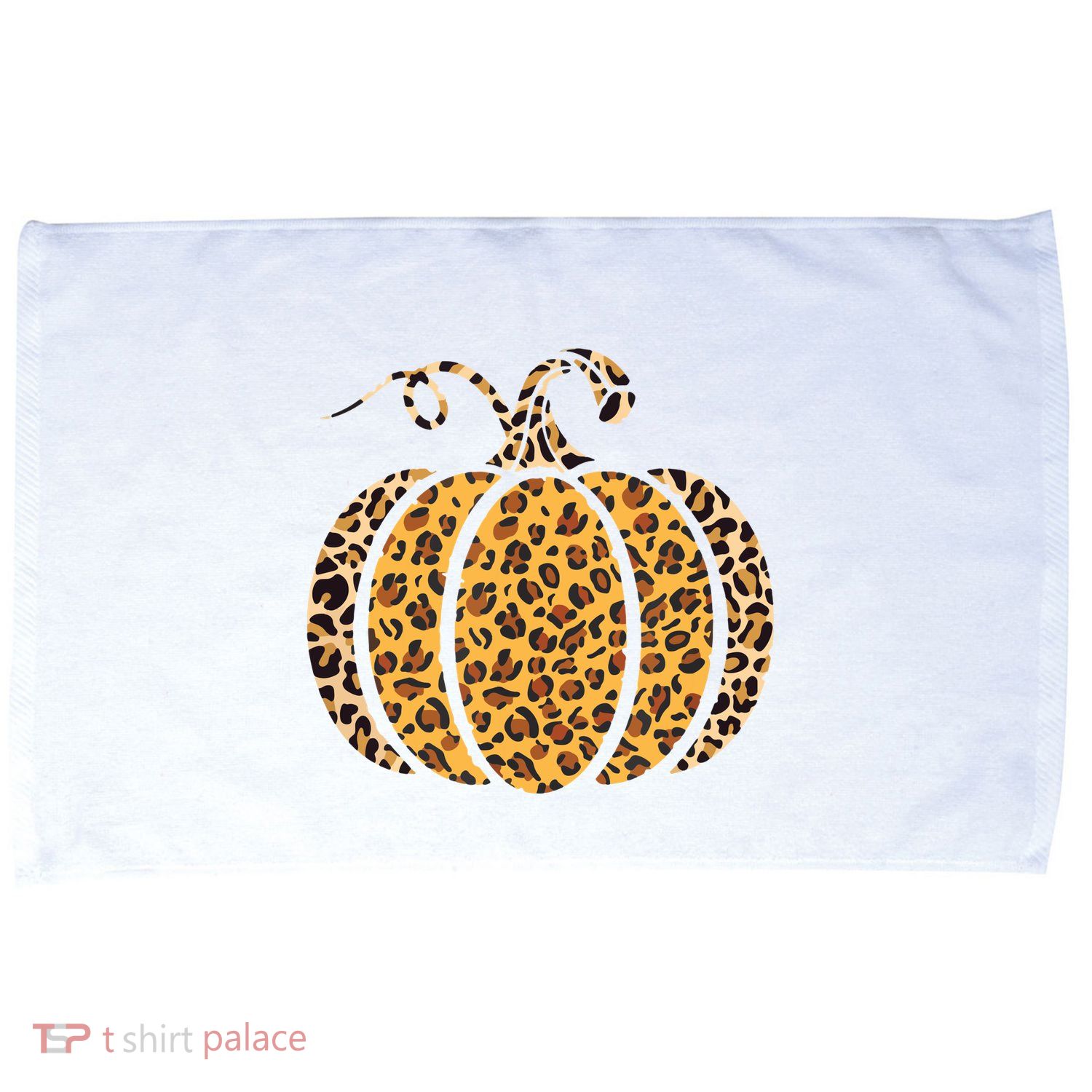 Pumpkin Leopard Print Funny Halloween Costume Autumn Pumpkin Microfiber Hand Towel