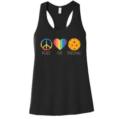 Peace Love Pickleball Women's Racerback Tank