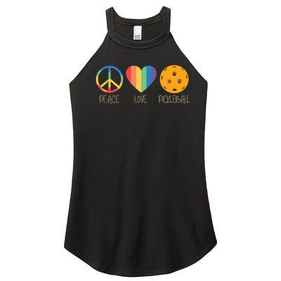 Peace Love Pickleball Women’s Perfect Tri Rocker Tank