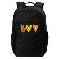 Peace Love Pumpkin Pie Turkey Thanksgiving Day Fall Autumn Daily Commute Backpack