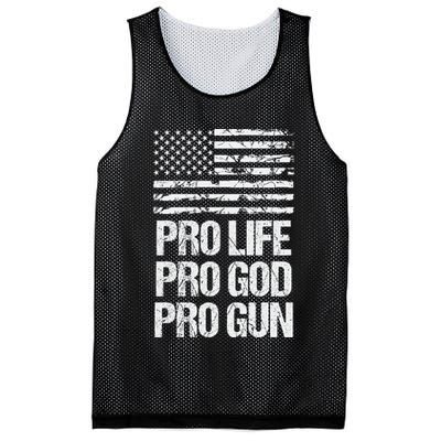 Pro Life Pro God Pro Gun Christian Conservative Mesh Reversible Basketball Jersey Tank