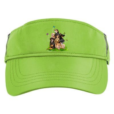 Puppy Lover Puppy Pile Cute Puppy Dog Lover Dog Adult Drive Performance Visor