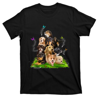 Puppy Lover Puppy Pile Cute Puppy Dog Lover Dog T-Shirt