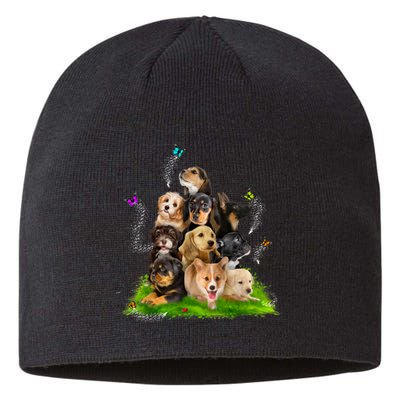 Puppy Lover Puppy Pile Cute Puppy Dog Lover Dog Sustainable Beanie