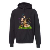 Puppy Lover Puppy Pile Cute Puppy Dog Lover Dog Premium Hoodie