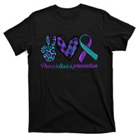 Peace Love Prevention Suicide Prevention Awareness T-Shirt