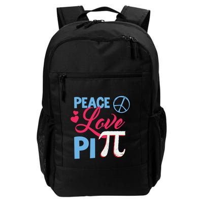 Peace Love Pi Happy Pi Day Funny Pi Day Math Geek Great Gift Daily Commute Backpack