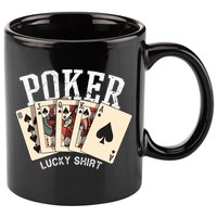 Poker Lucky Poker Player Gambling Funny Poker 11oz C Handle Ceramic Mug