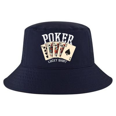 Poker Lucky Poker Player Gambling Funny Poker Cool Comfort Performance Bucket Hat