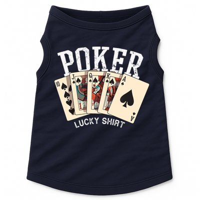 Poker Lucky Poker Player Gambling Funny Poker Doggie Tank