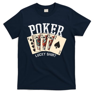 Poker Lucky Poker Player Gambling Funny Poker T-Shirt