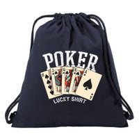 Poker Lucky Poker Player Gambling Funny Poker Drawstring Bag