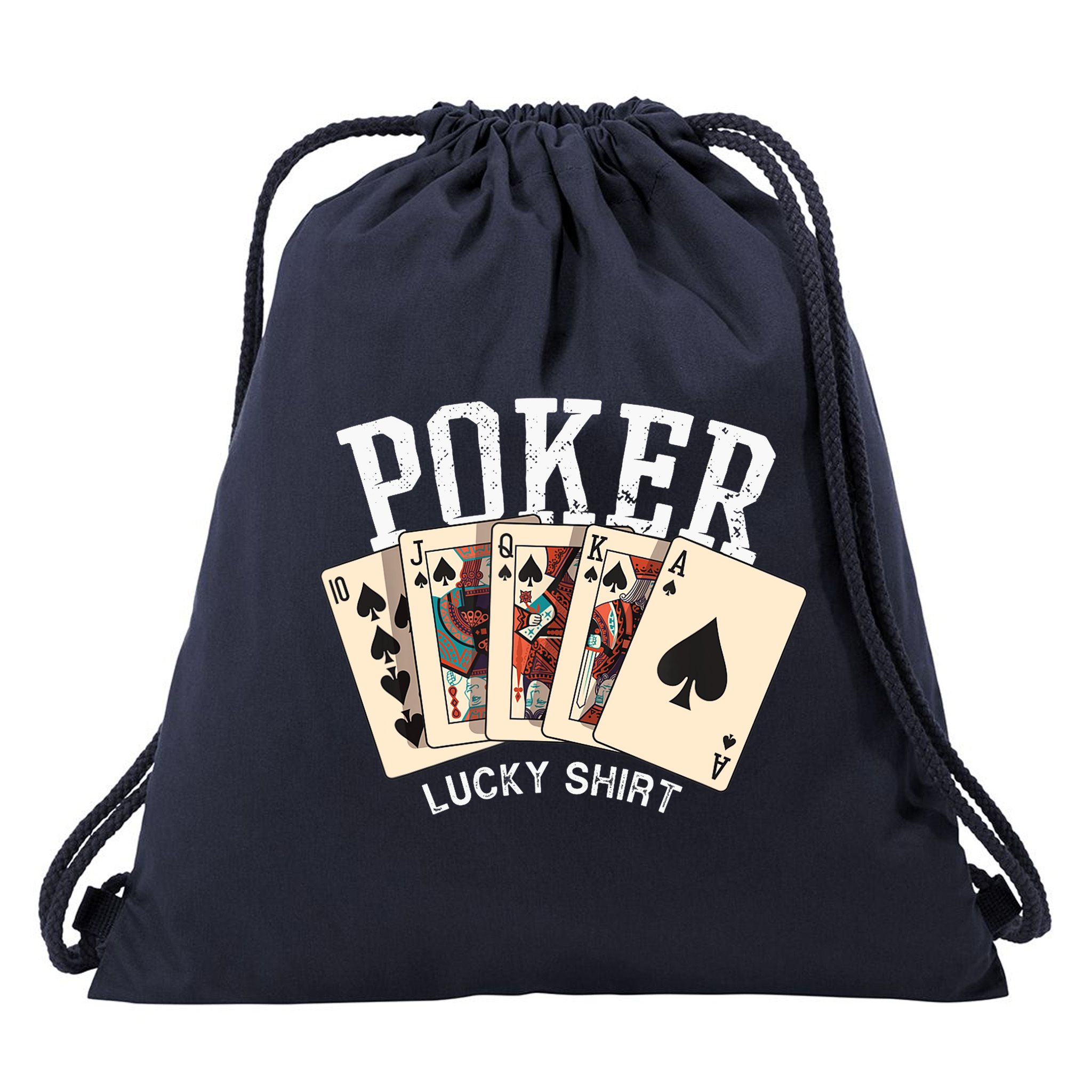 Poker Lucky Poker Player Gambling Funny Poker Drawstring Bag