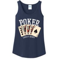 Poker Lucky Poker Player Gambling Funny Poker Ladies Essential Tank