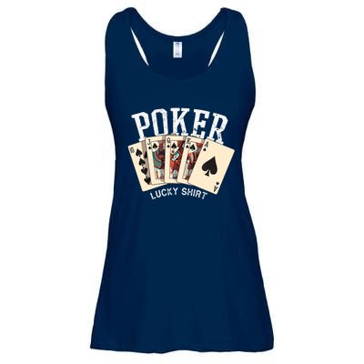 Poker Lucky Poker Player Gambling Funny Poker Ladies Essential Flowy Tank