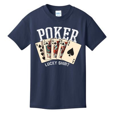Poker Lucky Poker Player Gambling Funny Poker Kids T-Shirt