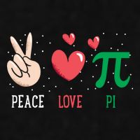 Peace Love Pi Happy Pi Day Funny Pi Day Math Geek Cute Gift Ladies PosiCharge Tri-Blend Wicking Tank