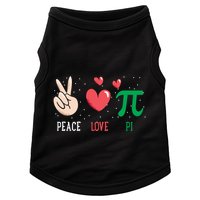 Peace Love Pi Happy Pi Day Funny Pi Day Math Geek Cute Gift Doggie Tank