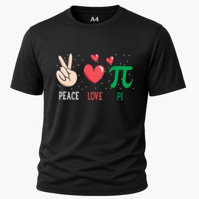 Peace Love Pi Happy Pi Day Funny Pi Day Math Geek Cute Gift Performance Shirt