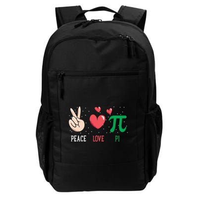 Peace Love Pi Happy Pi Day Funny Pi Day Math Geek Cute Gift Daily Commute Backpack