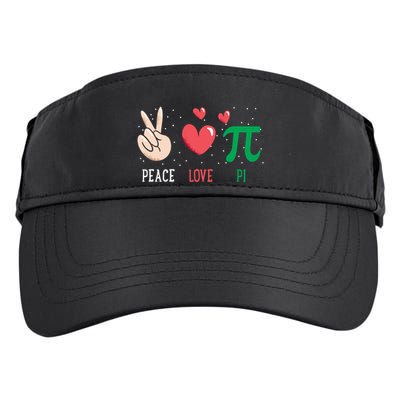 Peace Love Pi Happy Pi Day Funny Pi Day Math Geek Cute Gift Adult Drive Performance Visor