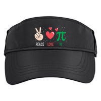 Peace Love Pi Happy Pi Day Funny Pi Day Math Geek Cute Gift Adult Drive Performance Visor