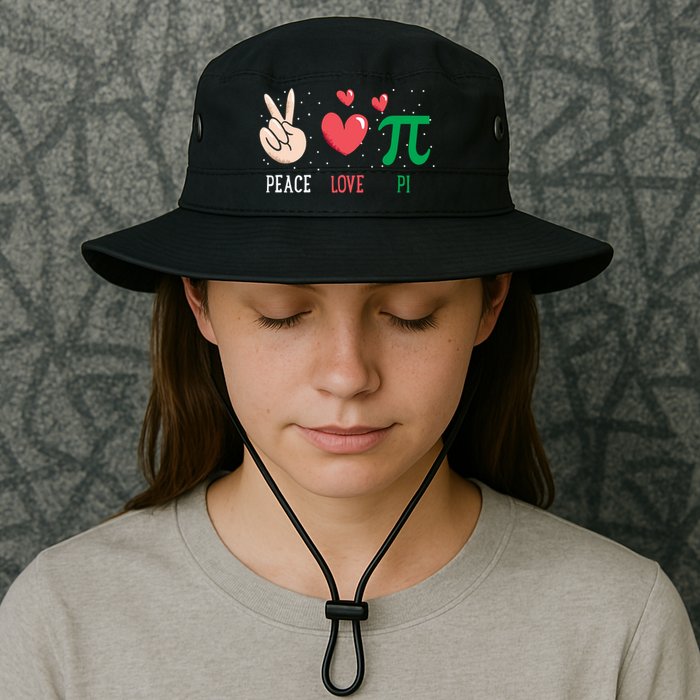 Peace Love Pi Happy Pi Day Funny Pi Day Math Geek Cute Gift Bucket Hat