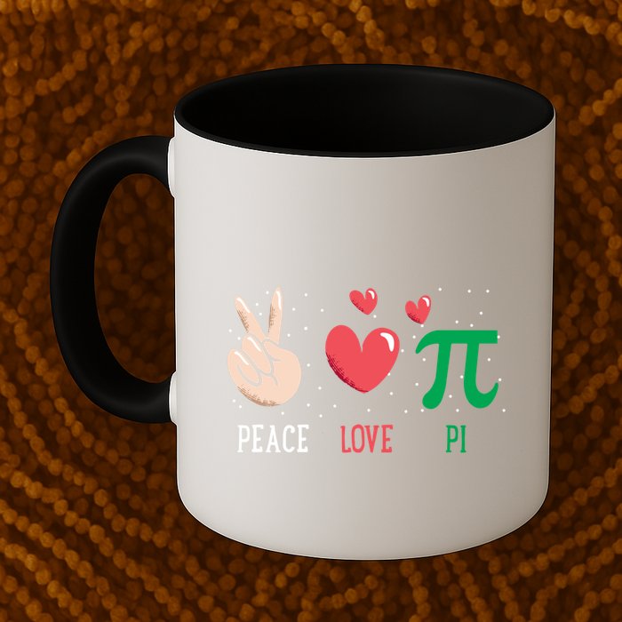 Peace Love Pi Happy Pi Day Funny Pi Day Math Geek Cute Gift Mug
