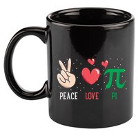 Peace Love Pi Happy Pi Day Funny Pi Day Math Geek Cute Gift 11oz C Handle Ceramic Mug