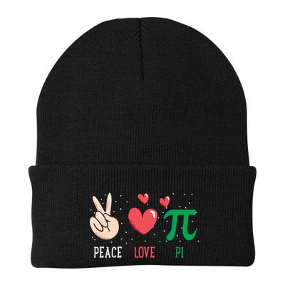 Peace Love Pi Happy Pi Day Funny Pi Day Math Geek Cute Gift Beanie