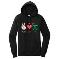 Peace Love Pi Happy Pi Day Funny Pi Day Math Geek Cute Gift Women's Pullover Hoodie
